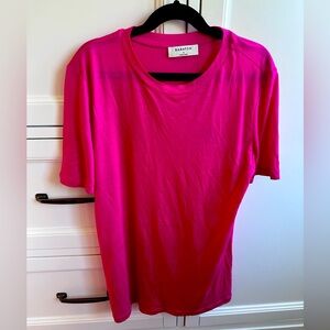💗 Babaton Aritzia Barbie pink contour sheer tee